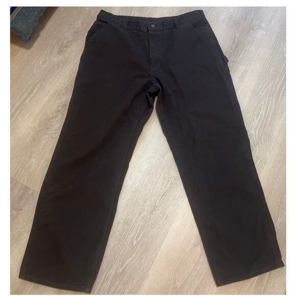 Vintage Carhartt Brown Loose Original Fit Pants Cotton Size 39 Cargo - Picture 4 of 9